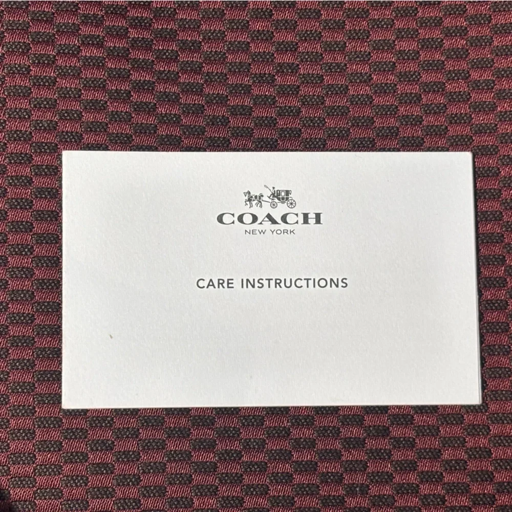 Coach Legacy Jacquard Oxblood Canvas and Leather bag/purse/tote
